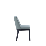 Picture of Leather Dining Chair in Pewter