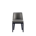 Picture of Leather Dining Chair in Graphite