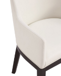 Picture of Leather Dining Arm Chair in Cream, Light Grey, Pewter, Stone Grey, Graphite