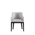 Picture of Leather Dining Arm Chair in Light Grey