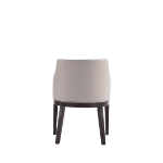 Picture of Leather Dining Arm Chair in Light Grey