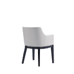 Picture of Leather Dining Arm Chair in Light Grey