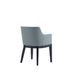 Picture of Leather Dining Arm Chair in Pewter