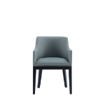 Picture of Leather Dining Arm Chair in Pewter