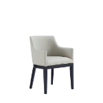 Picture of Leather Dining Arm Chair in Stone Grey