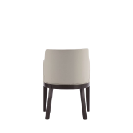 Picture of Leather Dining Arm Chair in Stone Grey