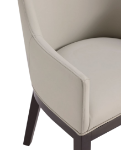 Picture of Leather Dining Arm Chair in Stone Grey