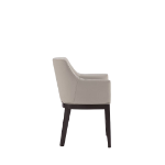 Picture of Leather Dining Arm Chair in Stone Grey
