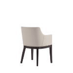 Picture of Leather Dining Arm Chair in Stone Grey