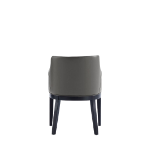 Picture of Leather Dining Arm Chair in Graphite