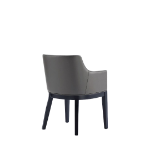 Picture of Leather Dining Arm Chair in Graphite