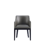 Picture of Leather Dining Arm Chair in Graphite