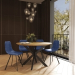 Picture of Dining Chair With Black Metal Legs