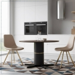 Picture of Dining Chair With Gold Metal Legs