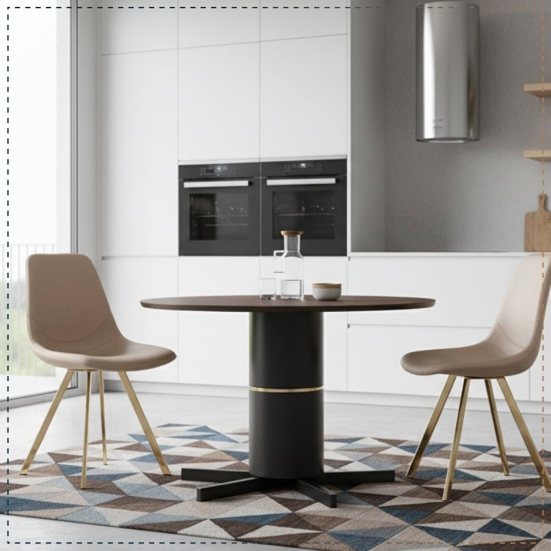 Picture of Dining Chair With Gold Metal Legs