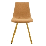 Picture of Leather Dining Chair With Gold Metal Legs