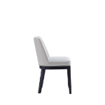 Picture of Leather Dining Chair in Cream, Light Grey, Pewter, Stone Grey and Graphite