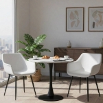 Picture of Leather Dining Chair With Black Legs