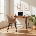 Picture of Dining Chair With Black Legs