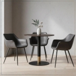 Picture of Dining Chair With Black Legs