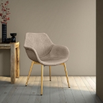 Picture of Dining Chair With Gold Legs
