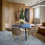 Picture of Dining Chair With Gold Legs