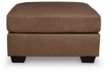 Picture of Caramel Faux leather Ottoman