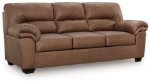 Picture of Caramel Faux leather Sofa, Loveseat and Recliner
