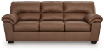 Picture of Caramel Faux leather Sofa, Loveseat and Recliner