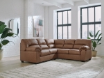Picture of Caramel Leather 2-Piece Right/Left Arm Facing Sectional
