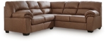 Picture of Caramel Leather 2-Piece Right/Left Arm Facing Sectional