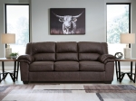 Picture of Brown Faux leather Sofa