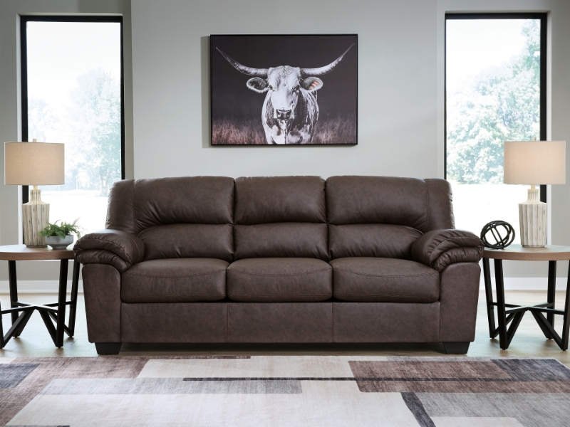 Picture of Umber Faux leather Sofa