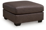 Picture of Brown Faux leather Ottoman