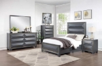 Picture of 44" or 54" Medium or dark grey with gold accent Bed