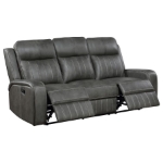 Picture of Leather Reclining Sofa in Grey