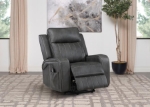 Picture of Reclining Sofa, Loveseat and Power Recliner Chair in Grey