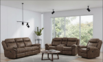 Picture of Brown, Dark Gray, Warm Gray and Black Leather Recliner