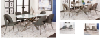 Picture of Mushroom, Black and Charcoal Finish Polyurethane Chair - Chrome Frame