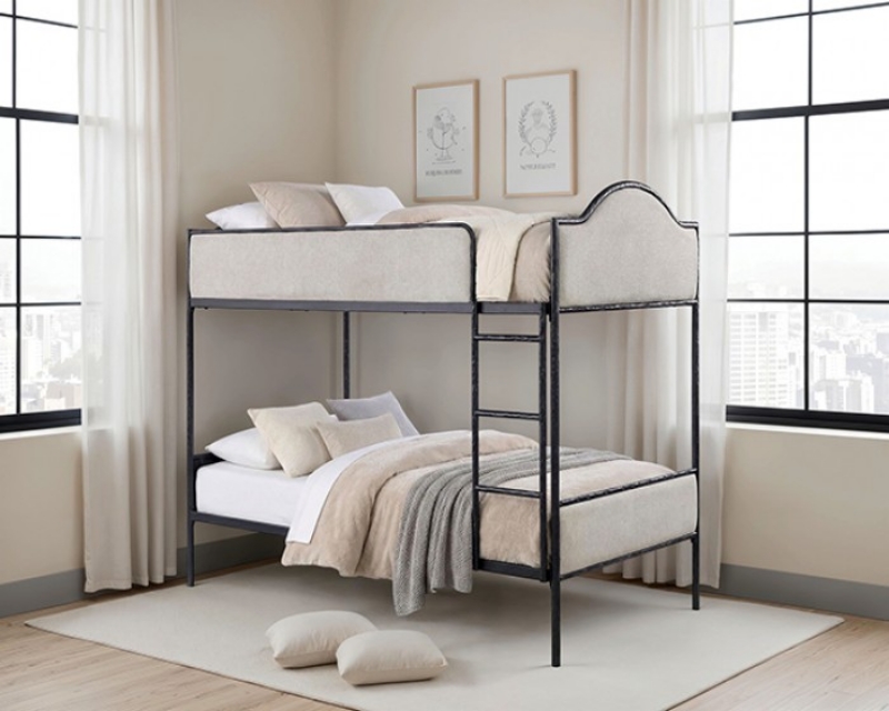 Picture of Black Twin/Twin Bunk Bed