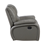 Picture of Genuine Leather Grey Reclining Glider Recliner
