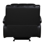 Picture of Genuine Leather Black Reclining Glider Recliner