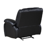 Picture of Genuine Leather Black Reclining Glider Recliner