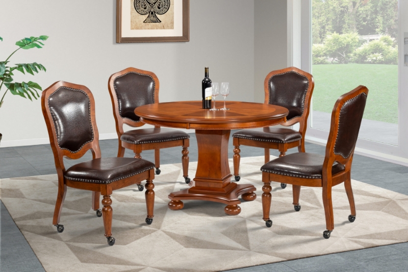 Picture of Brown Cherry Wood Dining Chair