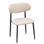 Picture of Dining Chair – Pearl/ Matte Black or Mushroom/ Matte Black