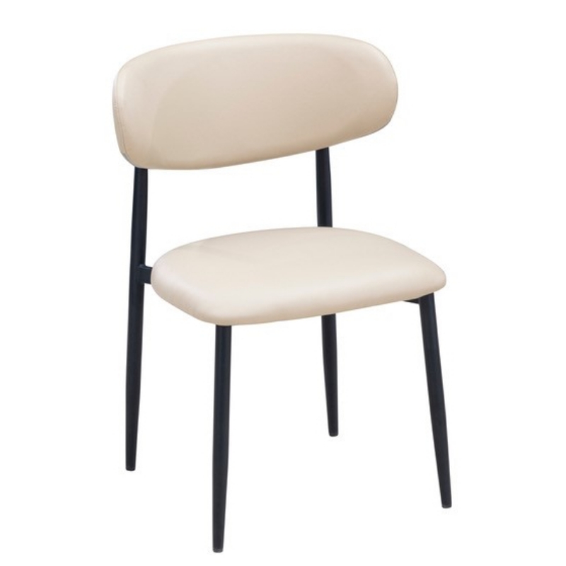Picture of Dining Chair – Pearl/ Matte Black or Mushroom/ Matte Black
