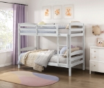 Picture of White Or Black Twin Over Twin Bunk Bed