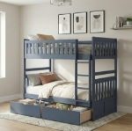 Picture of Twin/Twin Bunk Bed W/ Or W/o Trundle & storage