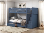 Picture of Twin Step Bunk Bed W/ Or W/o Trundle & storage
