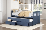 Picture of Twin Trundle Bed with Captain Headboard